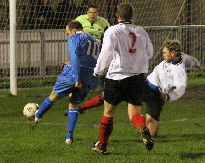 Darren Annis gets a shot in ...
