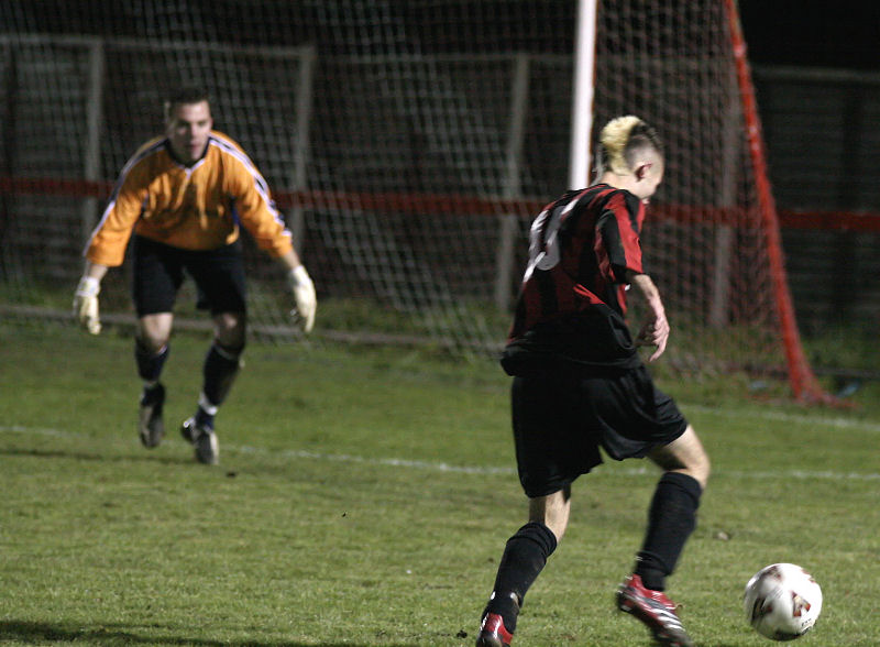 Ricky Robertshaw's shot beats the keeper, and the far post

