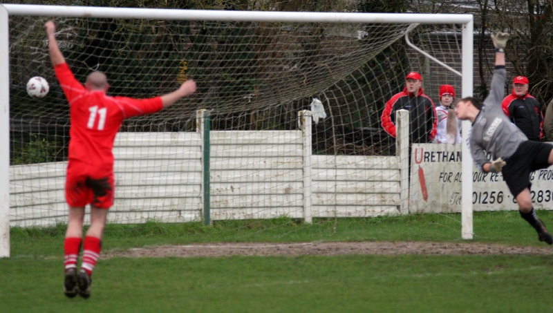 Redhill grab an equaliser on 31 minutes ...
