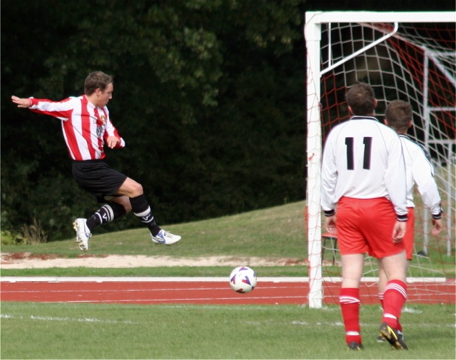 Ross Murray opens the scoring for Guildford City
